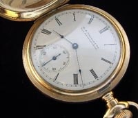 Elgin 0 size hunters pocket watch - private label